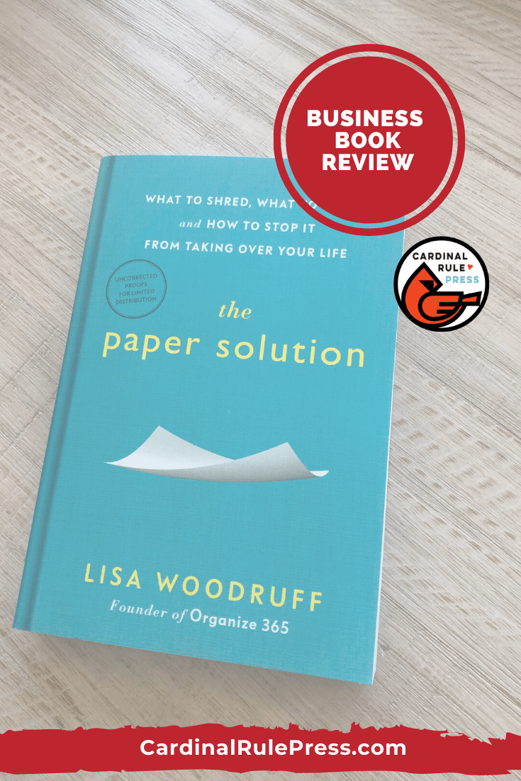 Business Book Review-The Paper Solution-The Paper Solution walks you step-by-step to conquering the paper dilemma in your home.
#BookReview #BusinessBook #BooksWorthReading #BooksToRead #Organizing