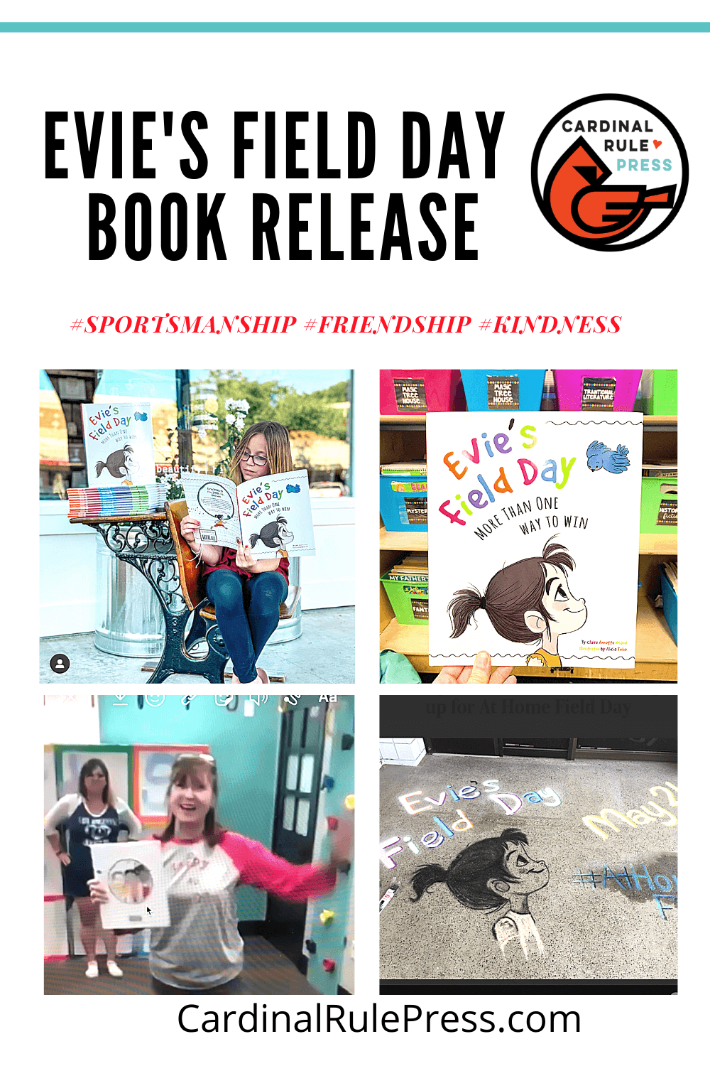 Evie's Field Day Book Release-In May 2020, we released a new book into the world by Claire Annette Noland and illustrated by Alicia Teba. The book is called Evie's Field Day: More Than One Way to Win.
#BookRelease #BookLAunch #BooksToRead #BooksWorthReading #AtHomeFieldDay #Sportsmanship #PictureBooks #ChildrensBooks